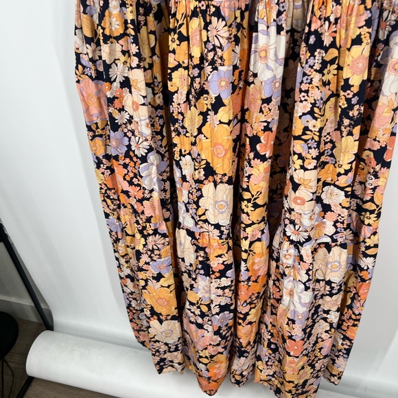 Free People Park Slope Maxi Dress in Dark Combo - Picture 4 of 7